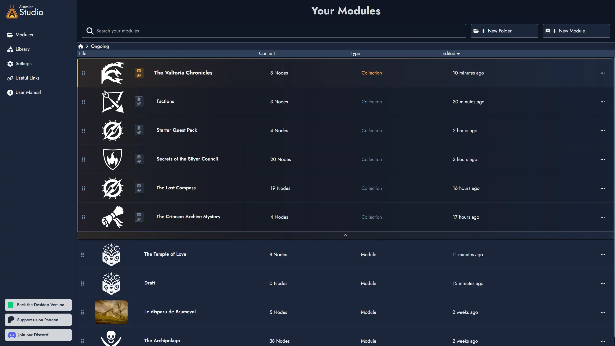 Module Collections: Bringing your Modules Together